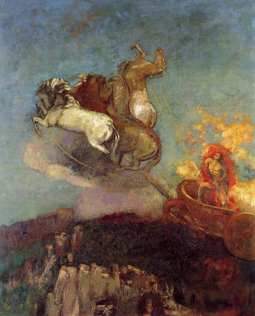 (image for) Handmade oil painting Copy paintings of famous artists Odilon Redon's art Apollo's Chariot